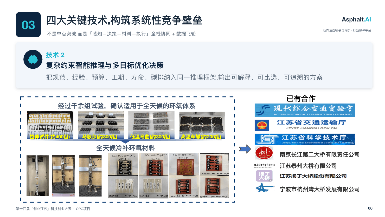 High-throughput materials experiment and validation evidence